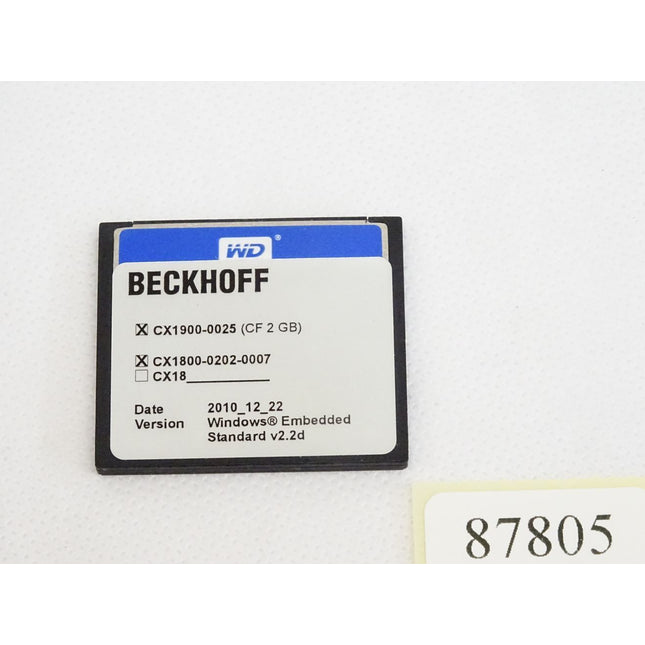 Beckhoff Compact-Flash-Karte CX1800-0202-0007 CX1900-0025 2GB - Maranos.de