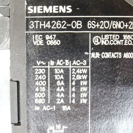 Siemens Hilfsschütz 3TH4262-0BB4 - Maranos.de
