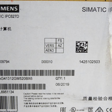 Siemens Simatic IPC627D Box PC 6AG4131-2GM52-0BX6 / Neu OVP - Maranos.de