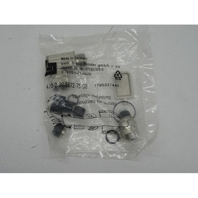 Binder 423-2-99-5672-75-08 kreisförmigen Kabelstecker neu-OVP - Maranos.de