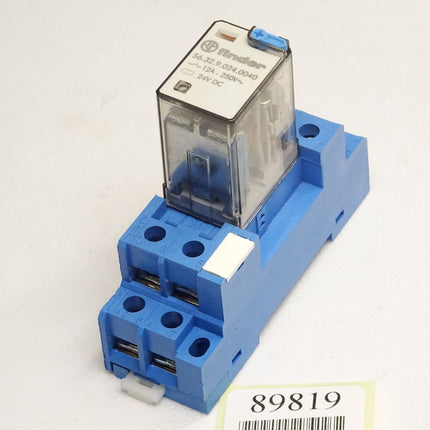 Finder Relais 56.32.9.024.0040 12A - 250V~ + Sockel Type 96.72 - Maranos.de