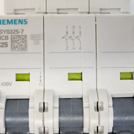 Siemens 5SY6325-7 MCB C25 Leitungsschutzschalter - Maranos.de