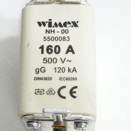 Wimex Sicherung NH00 5500083 160A 500VAC gG 120kA - Maranos.de