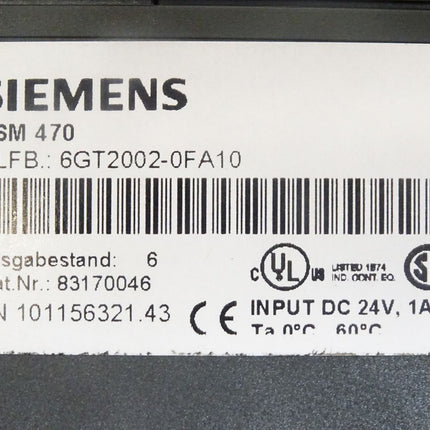 Siemens ASM470 / 6GT2002-0FA10 - Maranos.de