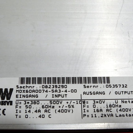 SEW Movitrac Umrichter 7.5kW MC07B0075-5A3-4-00 08285268 MDX60A0074-5A3-4-00 08239290 - Maranos.de