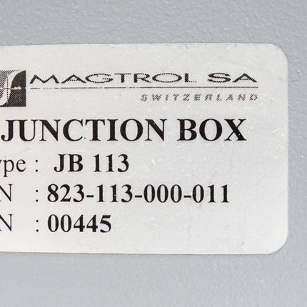 Magtrol Junction Box Verbindungsbox  JB113 823-113-000-011 JB 113 - Maranos.de