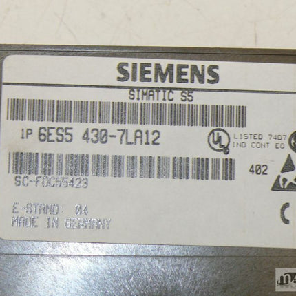 Siemens 6 ES5 430-7LA12 E // 6ES5430-7LA12 E:3 - Maranos.de
