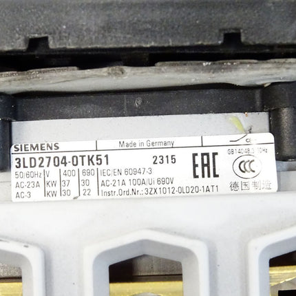 Siemens 3LD2704-0TK51 Lasttrennschalter - Maranos.de