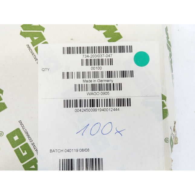 Wago 734-203 1-Leiter-Federleiste / Inhalt : 100 Stück / Neu OVP - Maranos.de