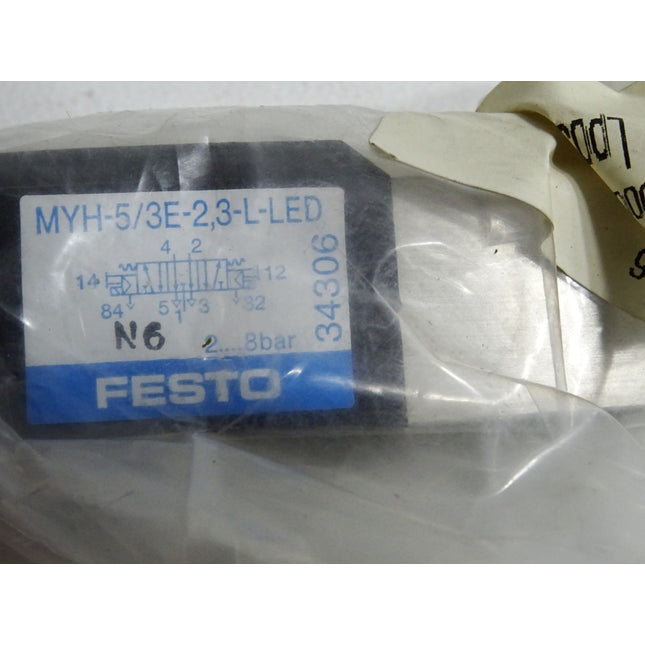 Festo 34306 Magnetventil MYH-5/3E-2,3-L-LED / Neu OVP - Maranos.de
