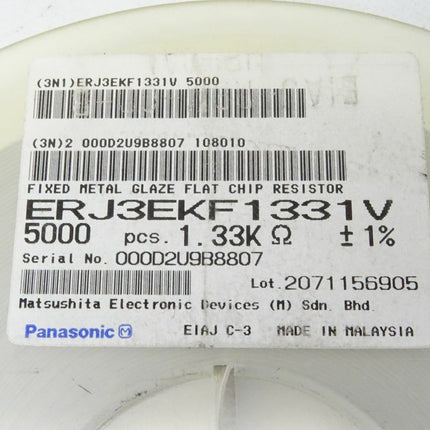 5000x Panasonic ERJ3EKF1331V / 1.33K Ohm Widerstand - Resisitor - Maranos.de