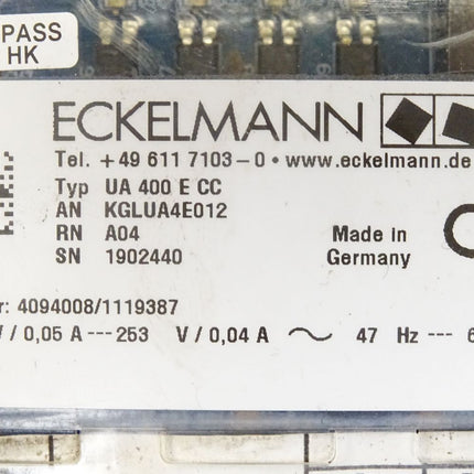 Eckelmann UA400ECC / UA 400 E CC / KGLUA4E012 / Regler für elektronische Expansionsventile - Maranos.de