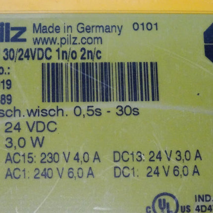 Pilz PZW 30/24VDC 1n/o 2n/c 774019 / Neu OVP - Maranos.de
