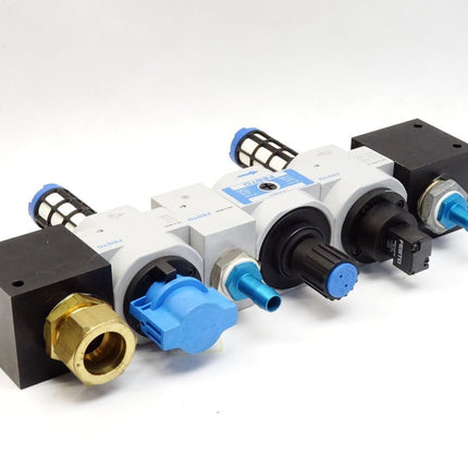 Festo Einschaltventil HEE-D-MAXI-24 + Druckregelventil LR-D-MAXI 162596 + FRZ-D-MAXI + HE-D-MAXI 162774-A - Maranos.de