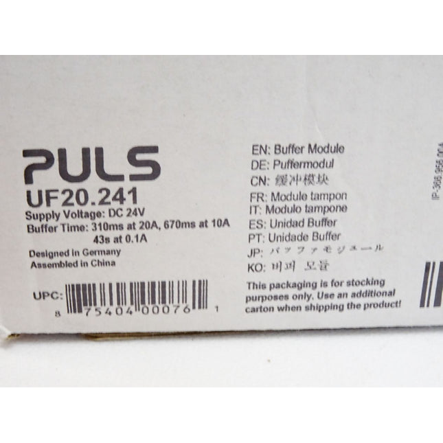 Puls UF20.241 24V 20A Puffermodul / Neu OVP - Maranos.de