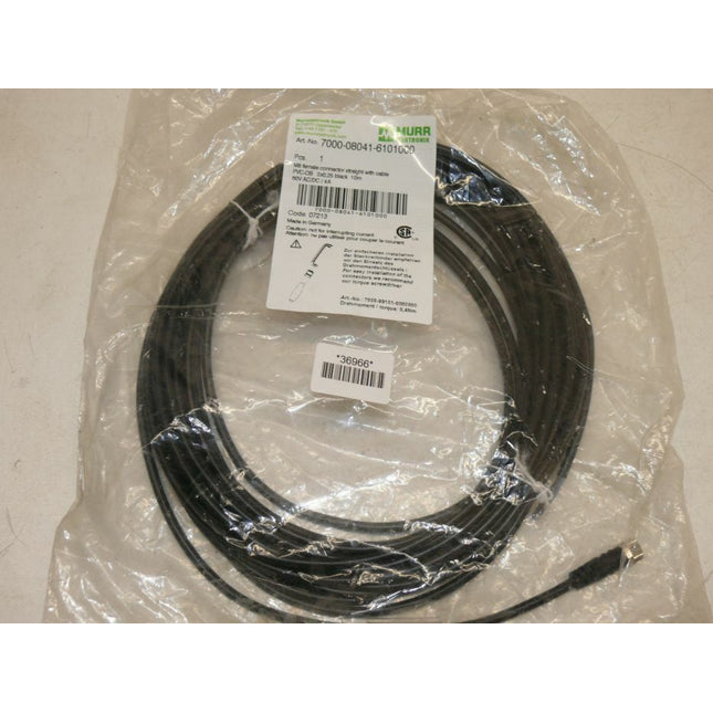 NEU-OVP Murr Elektronik 7000-08041-6101000 Kabel PVC-OB 3x0,25 schwarz 10m - Maranos.de