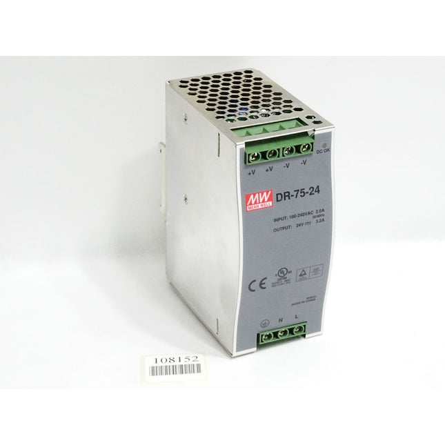 Mean Well MW DR-75-24 Schaltnetzteil Hutschiene - Maranos.de
