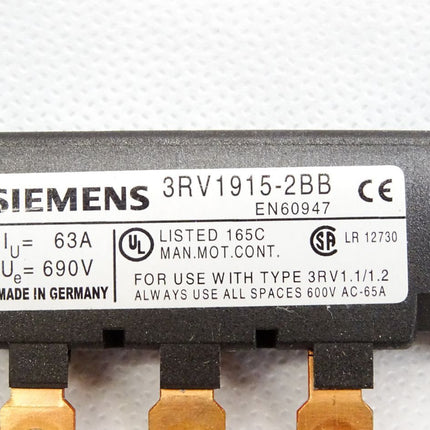 Siemens 3-Phasen-Sammelschiene 3RV1915-2BB - Maranos.de
