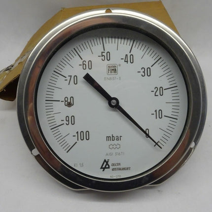 Delta Instrument NS-270 / AISI 316TI mbar -100 - 0 - Maranos.de