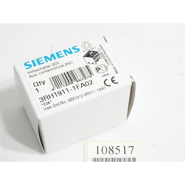 Siemens Hilfsschalter 3RH1911-1FA02 / Neu OVP - Maranos.de