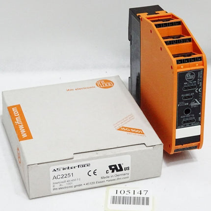 Ifm electronic AC2251 AS-Interface Schaltschrankmodul SmartL25 4DI 4DO T C / Neu OVP - Maranos.de