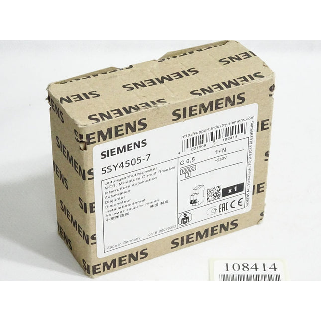 Siemens Leitungsschutzschalter 5SY4505-7 / Neu OVP - Maranos.de