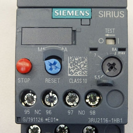 Siemens Sirius 3RU2116-1HB1 / Neuwertig - Maranos.de