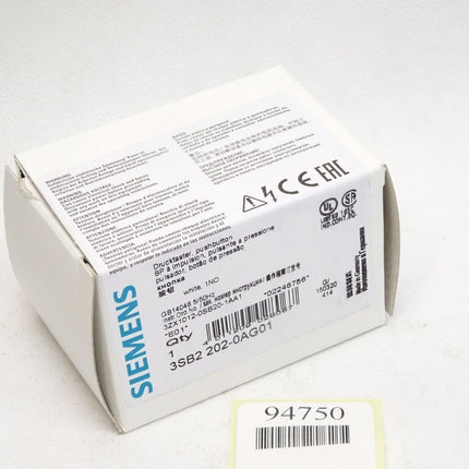 Siemens Drucktaster weiß 3SB2202-0AG01 (3SB2404-0B + 3SB2908-0AA) / Neu OVP - Maranos.de