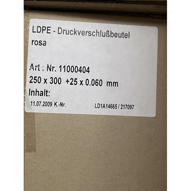 200x Druckverschlußbeutel rosa Folienbeutel ESD 250x300mm antistatisch - Maranos.de