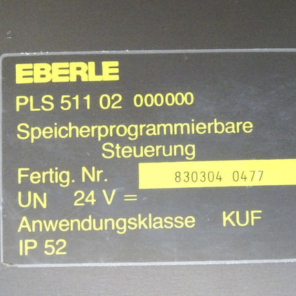 Eberle Speicherprogrammierbare Steuerung PLS511 / PLS51102 / PLS511 02 000000 - Maranos.de