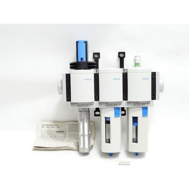 Festo 531030 Wartungseinheit MSB6 660314 541268 MS6-EM1-1/2-S 529607 536835 MS6-LFM-1/2-BRM-DA 660306 / Neu - Maranos.de