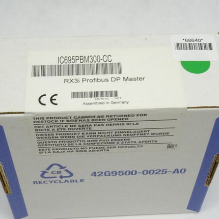 GE Fanuc IC695PBM300-CC RX3i Profibus DP Master NEU-Versiegelt - Maranos.de