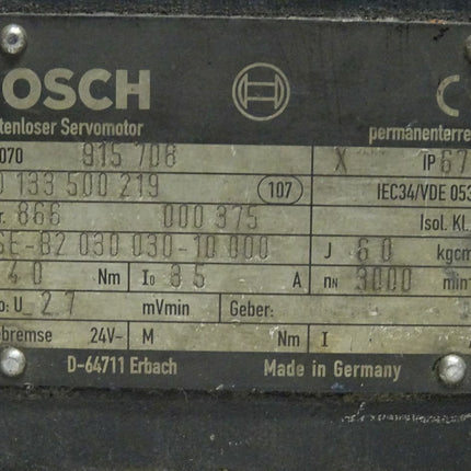 Bosch SE-B2.030.030-10.000 Bürstenloser Servomotor  3000 Rpm - Maranos.de