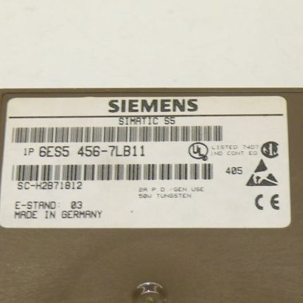 Siemens Simatic S5 6ES5456-7LB11 / 6ES5 456-7LB11 E:03 OVP - Maranos.de