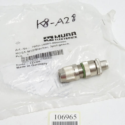 Murr Elektronik 7000-14201-0000000 Stecker gerade M12 / Neu OVP - Maranos.de