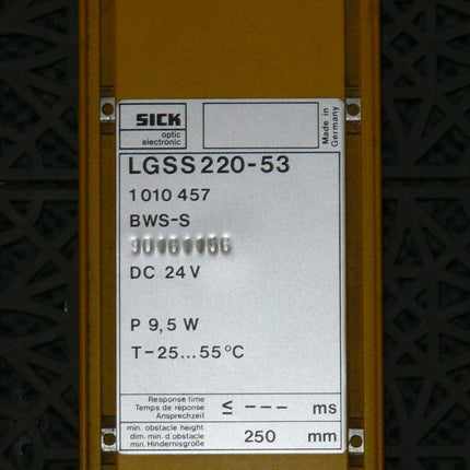 SICK LGSS220-53 Lichtschranke Lichtvorhang 1010457 BWS-S - Maranos.de