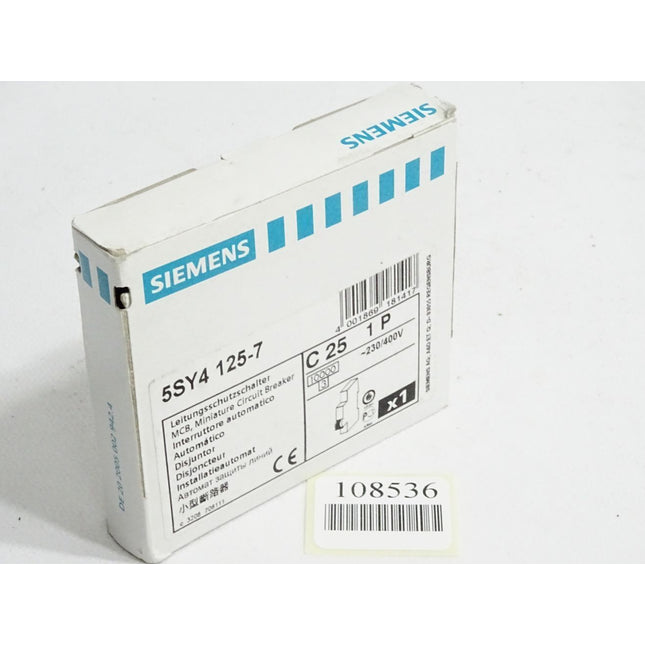 Siemens Leitungsschutzschalter 5SY4125-7 / Neu OVP - Maranos.de