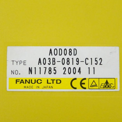 Fanuc A03B-0819-C152 Output Module AOD08D N11785 2004-11 - Maranos.de
