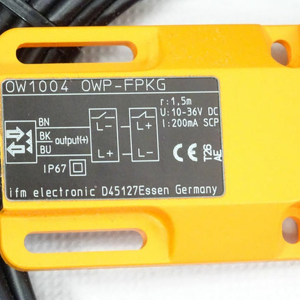 IFM Electronic OW1004 OWP-FPKG Reflex-Lichtschranke neu-OVP - Maranos.de