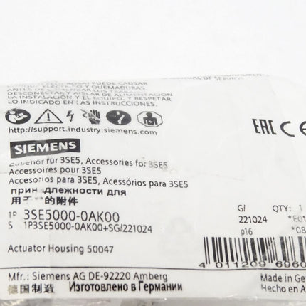 Siemens Positionsschalter 3SE5232-0BC05 3SE5000-0AK00 3SE5000-0AA24 Neu OVP - Maranos.de