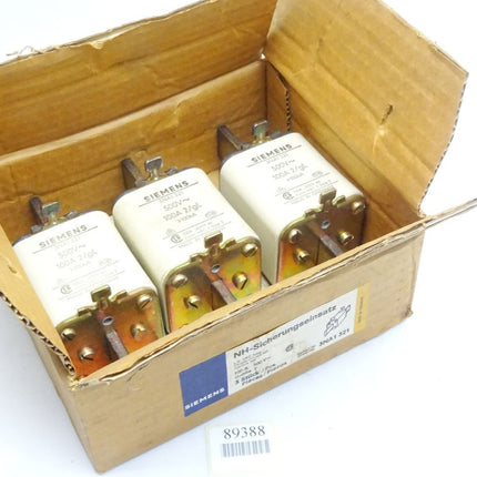 Siemens NH-Sicherungseinsatz 100A 500V~ / 3NA1321 / Inhalt : 3 Stück / Neu OVP - Maranos.de