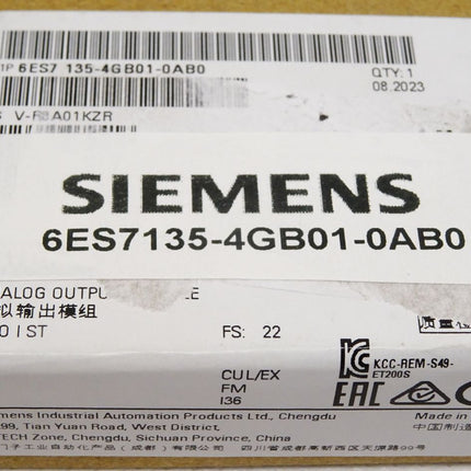 Siemens ET200S 6ES7135-4GB01-0AB0 6ES7 135-4GB01-0AB0 / Neu OVP versiegelt - Maranos.de