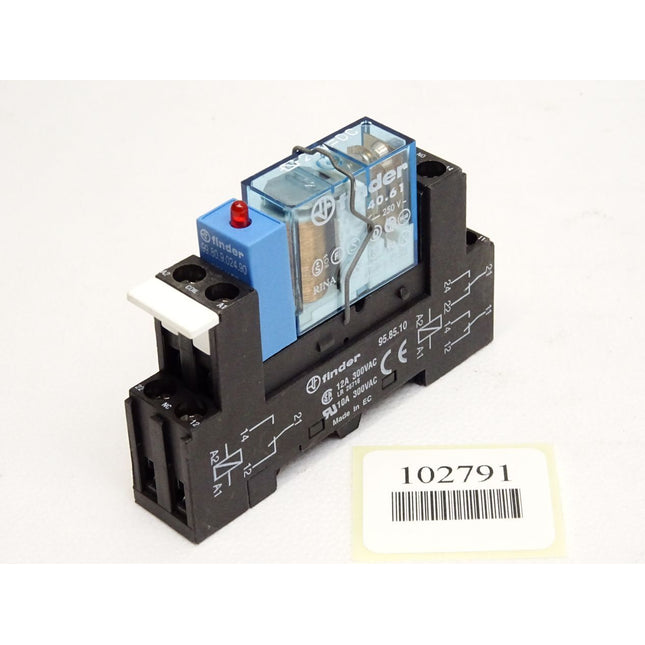 Finder Sockel 95.85.10 + Relais 40.61 + 99.80.9.024.90 - Maranos.de