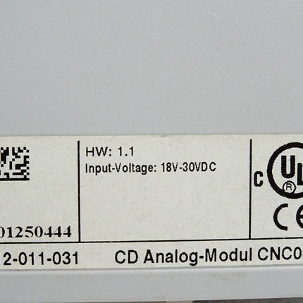 Sigmatek CNC031 CD Analog Modul 12-011-031 HW:1.1 - Maranos.de