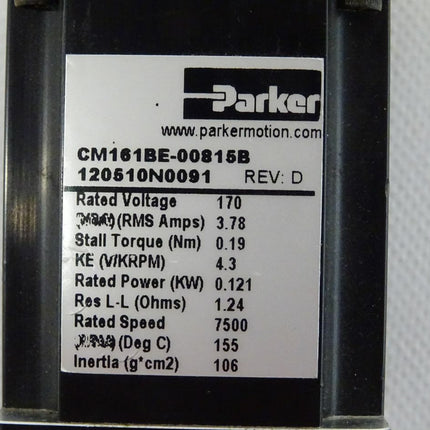 Parker CM161BE-00815B Servomotor - Maranos.de