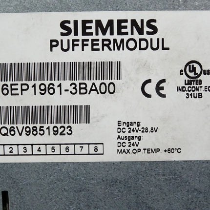 Siemens Puffermodul 6EP1961-3BA00 / Unbenutzt mit Lagerspuren - Maranos.de
