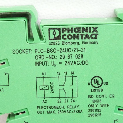 Phoenix Contact PLC-BSC-24UC/21-21 / 2967028 - Maranos.de