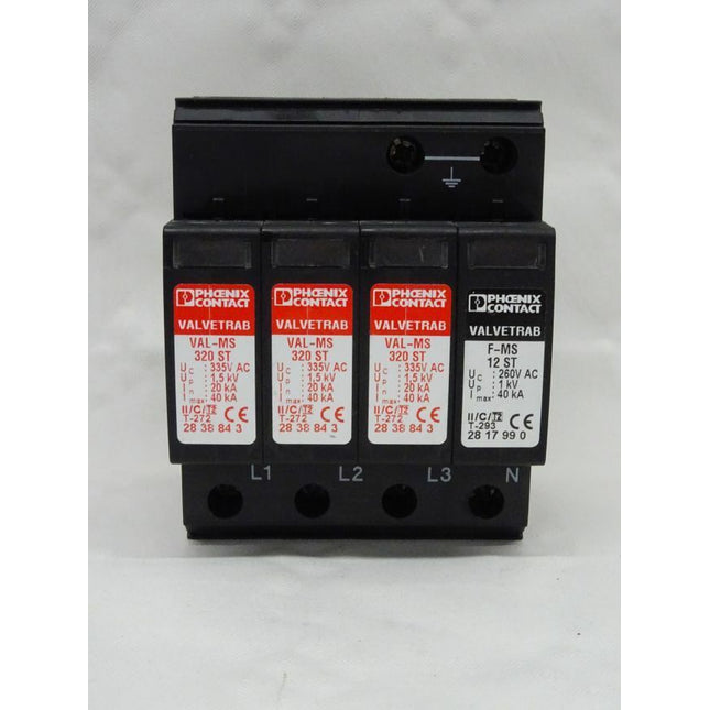 Phoenix Contact VAL-MS/3+1-BE Überspannungsableiter + 3x VAL-MS 320ST 1x F-MS 12ST - Maranos.de