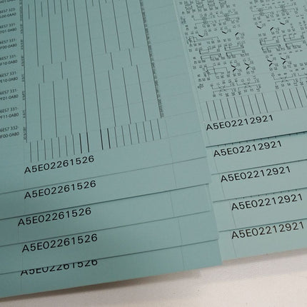 Siemens Beschriftungen für Fronttür 6ES7328-0AA00-7AA0 6ES7 328-0AA00-7AA0 / Inhalt:5 Stück / Neu OVP - Maranos.de