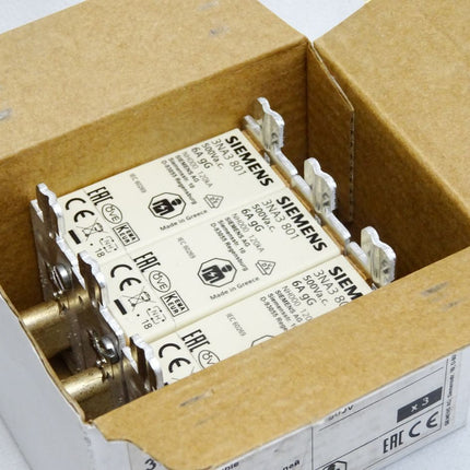 Siemens Sicherungseinsatz 3NA3801 6A / Inhalt : 3 Stück / Neu OVP - Maranos.de